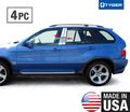 For 1999-2006 Bmw X5 4 Pc Stainless Steel Chrome Pillar Post Trim 