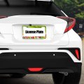 Delerain Tulip Flowers License Plate Frame Car Tag Cover Stainless Steel Metal Aluminum For Us Standard 2 Round Holes Set Of