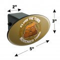 Flush The Turd November 3rd Oval Tow Trailer Hitch Cover Plug Insert