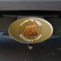 Flush The Turd November 3rd Oval Tow Trailer Hitch Cover Plug Insert