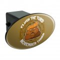 Flush The Turd November 3rd Oval Tow Trailer Hitch Cover Plug Insert