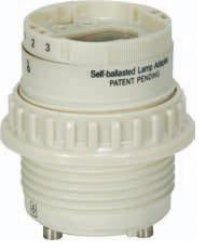 Satco Smooth Phenolic Gu24 4-pin Cfl Socket With Ring 801855