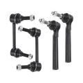 4 Pcs Front Suspension Kit Outer Tie Rod Ends And Sway Bar Links For Jeep Compass 2007 2017 Patriot Dodge Avenger Chrysler 
