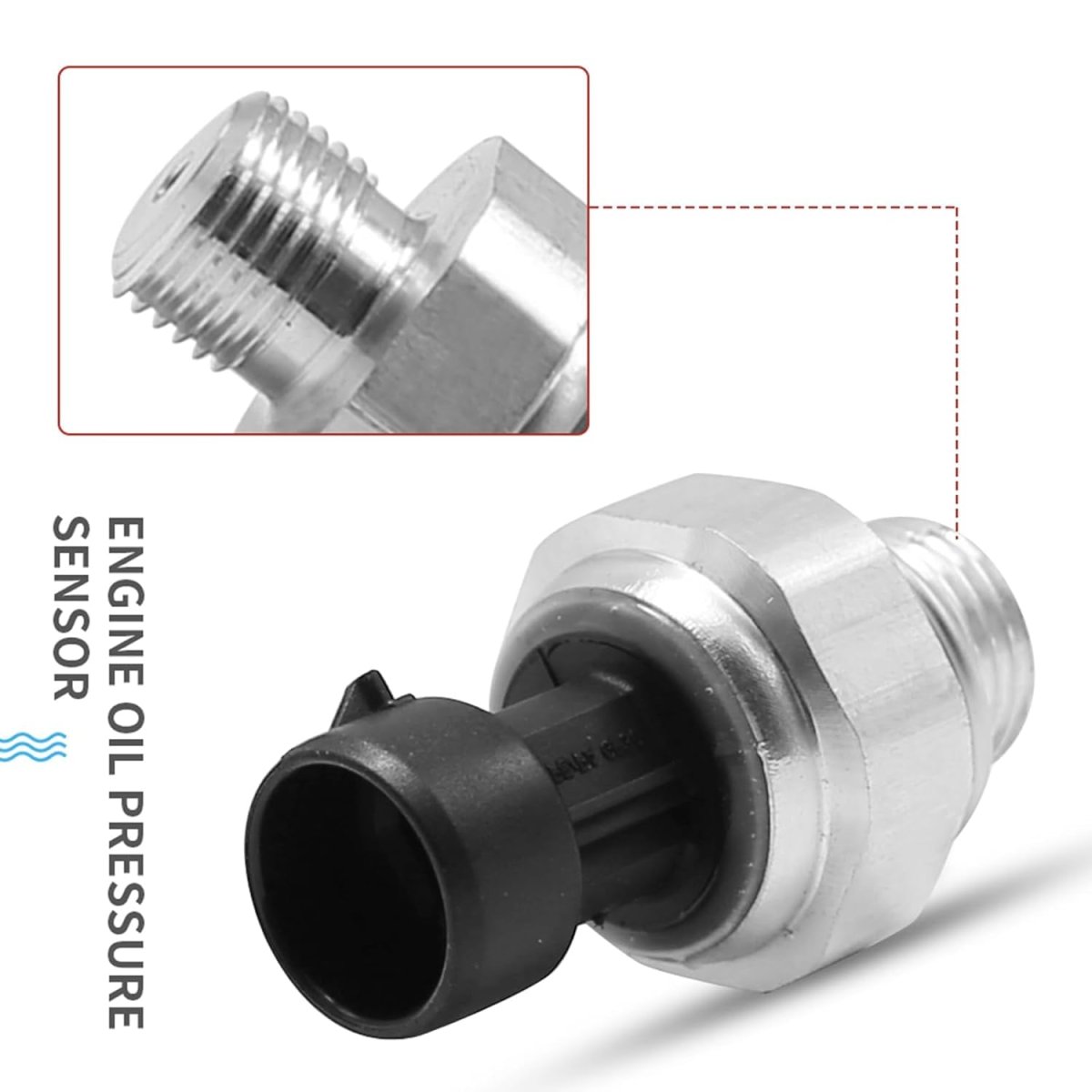 Hoypeyfiy 12677836 Engine Oil Pressure Sensor With Filter Replacement For Buick Allure 5 3l 2008 Cadillac Escalade 2002-08