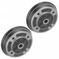 Caltric 2 Front Brake Drum Hub Compatible With Kawasaki 41038-1227