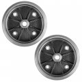 Caltric 2 Front Brake Drum Hub Compatible With Kawasaki 41038-1227