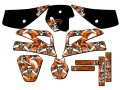 1998-2001 Sx 50 Jester Orange Senge Graphics Complete Kit For Ktm 