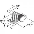 Prime-line U 9848 Twist-in Patio Door Lock 1-9 16 In Cast Zamak Construction With Aluminum Bolt Zinc Finish Single Pack