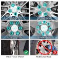 X Autohaux 20 Pcs Car Wheel Lug Bolts Replace No 6511051aa For Jeep Compass 2 4l 2017-2023 Cherokee M12x1 25 Studs Spacers