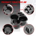 Front Seat Center Console Drink Cup Holder Inserts Liner Compatible With Altima 07-12