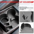 Front Seat Center Console Drink Cup Holder Inserts Liner Compatible With Altima 07-12