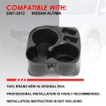 Front Seat Center Console Drink Cup Holder Inserts Liner Compatible With Altima 07-12