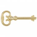 Brass Plated Roll Top Desk Replacement Skeleton Key Antique Cabinet Vintage Old Furniture Hardware Sk10-db