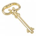 Brass Plated Roll Top Desk Replacement Skeleton Key Antique Cabinet Vintage Old Furniture Hardware Sk10-db