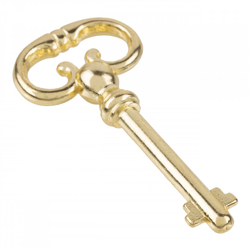 Brass Plated Roll Top Desk Replacement Skeleton Key Antique Cabinet Vintage Old Furniture Hardware Sk10-db