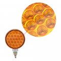 2x Double Face 48-led Pedestal Stop Turn Signal Side Marker Lights Oval 22-led Backup Reverse Lamps Grommet Plug Compatible