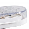 2x Double Face 48-led Pedestal Stop Turn Signal Side Marker Lights Oval 22-led Backup Reverse Lamps Grommet Plug Compatible