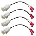 4x Front Rear Door Speaker Wire Harness Connector Plug For Jeep 2014-2020 Cherokee