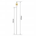G1 2inch Thread Level Pin Liquid Indicator Electrode Probe 4 4x342mm For Steam Boiler Swimming Pool