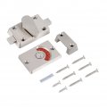 Qiilu Stainless Steel Latch Indicating Lock Indicator Privacy Bolt Door Vac Engaged Screws Bathroom Toilet
