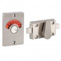 Qiilu Stainless Steel Latch Indicating Lock Indicator Privacy Bolt Door Vac Engaged Screws Bathroom Toilet