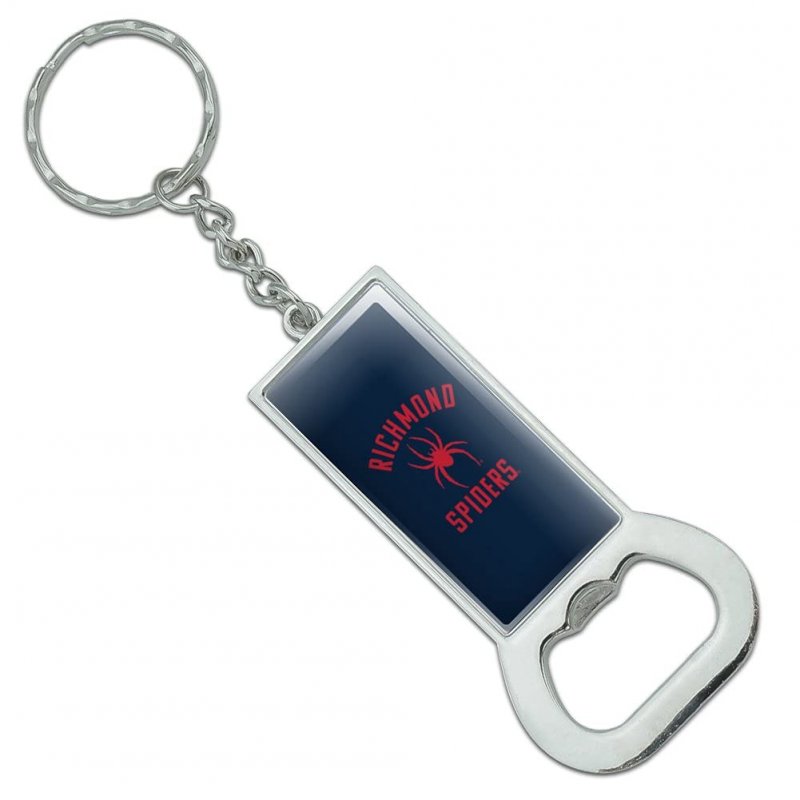 University Of Richmond Spiders Keychain Rectangle Chrome Plated Metal Bottle Cap Opener 3 In X 1 5 Modern Style