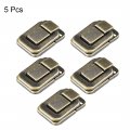 Uxcell Toggle Catch Lock 40mm Retro Decorative Bronze Hasp W Screws For Suitcase Chest Trunk Latches Clasp Pack Of 5