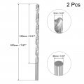 Uxcell Hss High Speed Steel Extra Long Twist Drill Bits 9mm Diameter 200mm Length For Hardened Metal Woodwork Plastic Aluminum