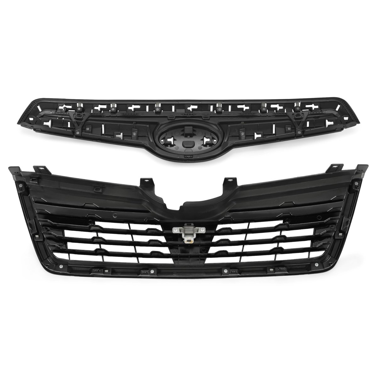 Front Bumper Grille Assembly For 2019 2021 Subaru Forester Black Abs Plastic Replacement Grill Cb-4255