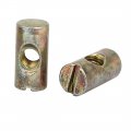 Uxcell 10pcs M6x20mm Barrel Bolt Dowel Slotted Furniture Nut For Beds Chairs