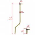Caltric Right Side Drag Link Compatible With John Deere Gy21251 Gy20771