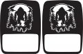Jeeptails Bigfoot Trees Tail Lamp Light Covers Non-led For Jeep Gladiator Black 1 Pair 