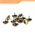 Upholstery Tacks Nail Pins For Furniture 50 Pieces 16x16mm Carbon Steel Decorative Thumb Tack Home Sofa Diy Yellow Bronze
