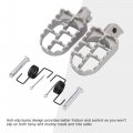 Goofit 8mm Foot Pegs Aluminium Rest Replacement For 50cc 70cc 90cc 110cc 125cc Taotao Dirtbike Silver Motocross Mx Pegs-pw50