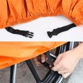 X Autohaux Xl Black Orange Motorcycle Cover Outdoor Waterproof Rain Dust Protector