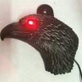 Smt-black Eagle Head Horn Cover For 1992 And Up H-d With Side Mount Cowbell All V-rod S Red Led Light Motorcycle B00zzlj2ps