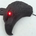 Smt-black Eagle Head Horn Cover For 1992 And Up H-d With Side Mount Cowbell All V-rod S Red Led Light Motorcycle B00zzlj2ps
