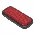 Car Exterior 4pcs Rectangular Reflector Safety Abs Reflective Sticker Universal For Motorcyclered Red