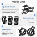 Mromax 0 28 Id Constant Tension Band Hose Clamps 7mm Spring Type Manganese Steel Clips Clamp For Fuel Line Silicone Tube Black