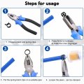 Mromax 0 28 Id Constant Tension Band Hose Clamps 7mm Spring Type Manganese Steel Clips Clamp For Fuel Line Silicone Tube Black