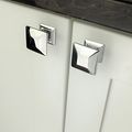 Polished Chrome Cabinet Knobs By Southern Hills Pack Of 5 Drawer Pulls 1 25 Square Hardware For Kitchen Or Bathroom 
