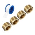 4pcs 3 4 Npt Brass Pipe Plug Fitting Male Thread Internal Hex Socket Cap Countersunk For Sealing Port Pneumatic Solenoid Valve 