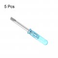 Uxcell Mini Slotted Screwdriver 3 0mm Flat Head 45mm Length For Small Appliances Repair 5 Pcs