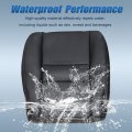 Secos 6pcs Driver Passenger Side Bottom Top Replacement Seat Cover Foam Black For F250 F350 F450 F550 Lariat Super Duty Xlt