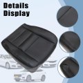 Secos 6pcs Driver Passenger Side Bottom Top Replacement Seat Cover Foam Black For F250 F350 F450 F550 Lariat Super Duty Xlt