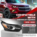 Hecasa Right Headlight For 2018 2019 2020 Chevy Chevrolet Equinox Led Tube Drl Projector Headlamp Replacement Gm2503469