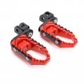 Autobahn88 Motorcycle Footpeg Front Rider Touring-type With 40mm-extension Compatible Suzuki Tl1000r 1998-2003 Red