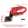 Autobahn88 Motorcycle Footpeg Front Rider Touring-type With 40mm-extension Compatible Suzuki Tl1000r 1998-2003 Red