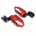 Autobahn88 Motorcycle Footpeg Front Rider Touring-type With 40mm-extension Compatible Suzuki Tl1000r 1998-2003 Red
