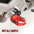 Autobahn88 Motorcycle Footpeg Front Rider Touring-type With 40mm-extension Compatible Suzuki Tl1000r 1998-2003 Red